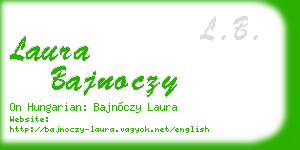 laura bajnoczy business card